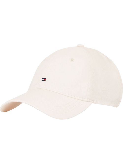 Gorra Essential de lino con logo bordado