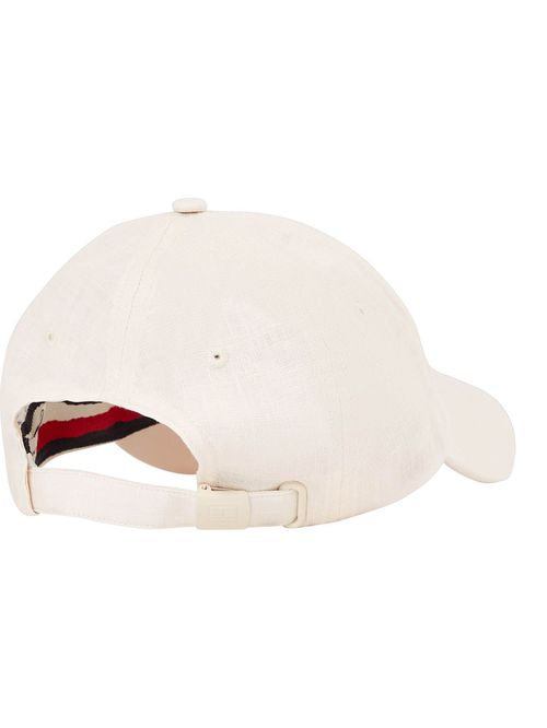 Gorra Essential de lino con logo bordado