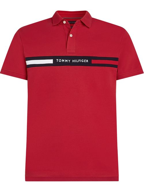 Polo de corte regular con logo en el pecho