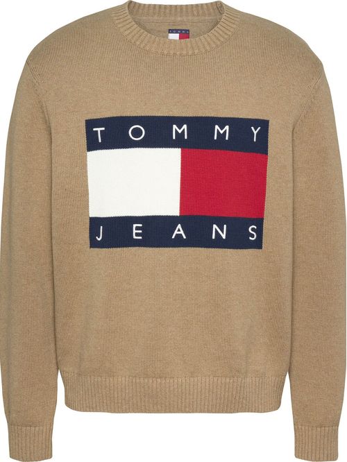 Sweater de mélange con logo de Tommy