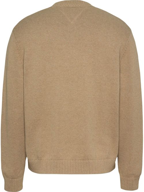 Sweater de mélange con logo de Tommy