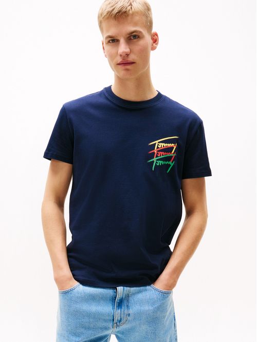 T-shirt con logo gráfico en la espalda