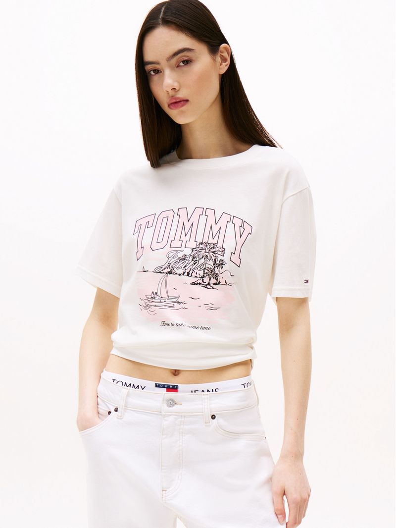 T-shirt-de-corte-amplio-con-grafico-tropical