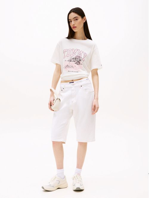 T-shirt de corte amplio con gráfico tropical