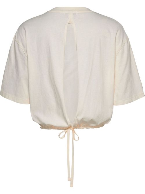 T-shirt espalda abierta de corte cropped