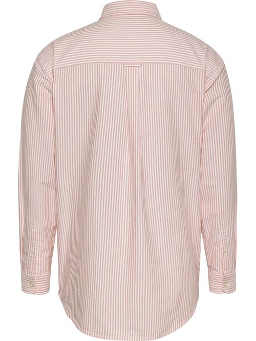 Camisa oxford de rayas de corte relaxed