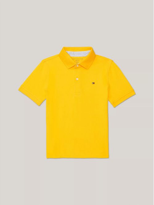 Polo stretch solid con logo
