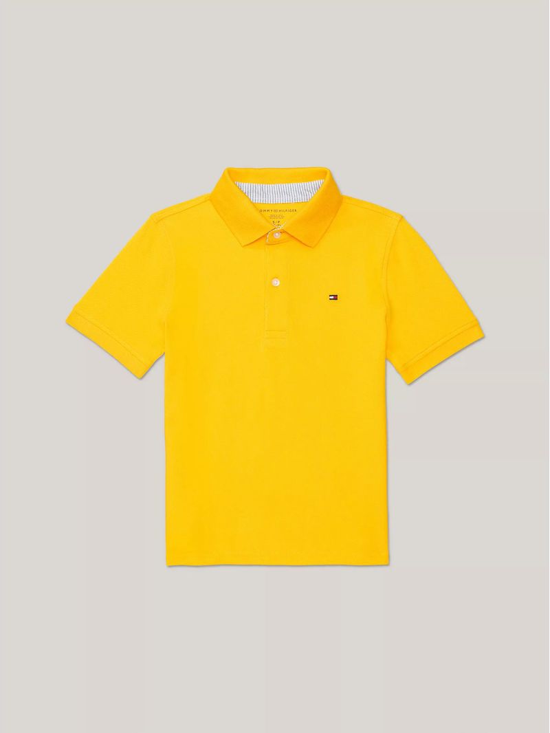 Polo-stretch-solid-con-logo