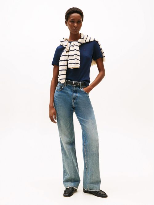 T-shirt de cuello redondo con corte slim