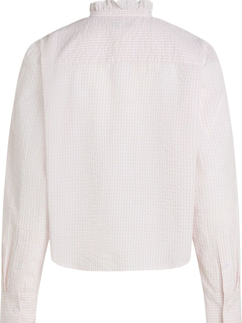 -Blusa-a-Cuadros-Vichy-con-Cuello-Fruncido