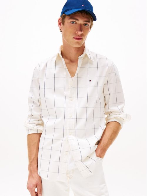 Camisa de corte regular con diseño de cuadros