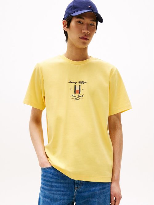 T-shirt con logo distintivo bordado