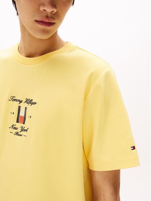 T-shirt con logo distintivo bordado