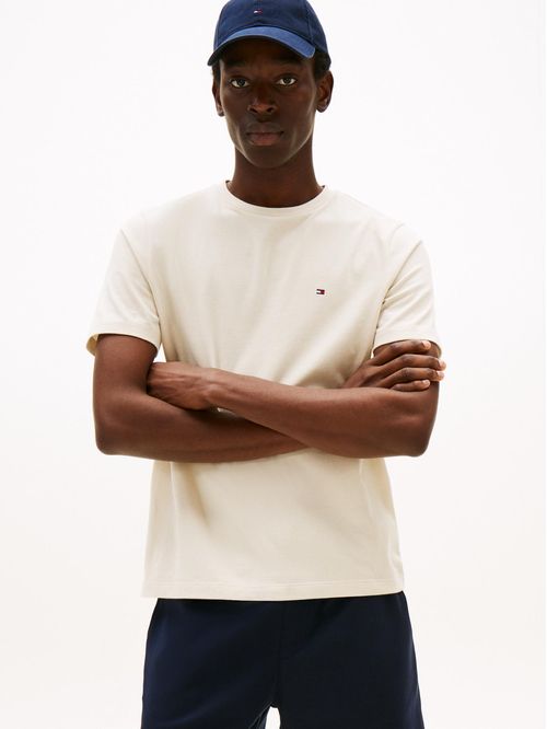 T-shirt de cuello redondo con logo bordado