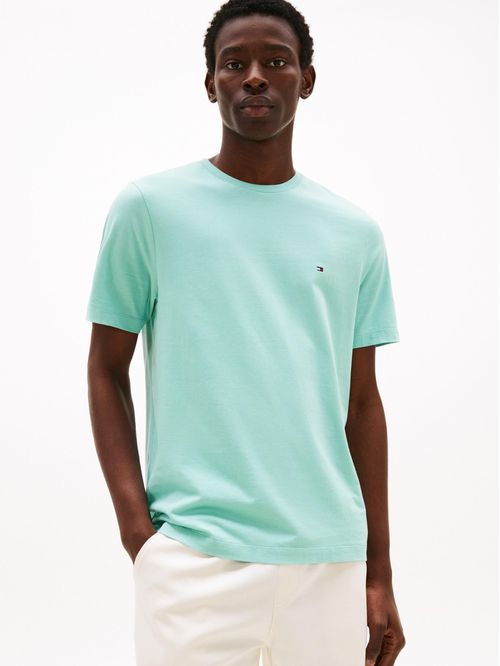 T-shirt de cuello redondo con logo bordado