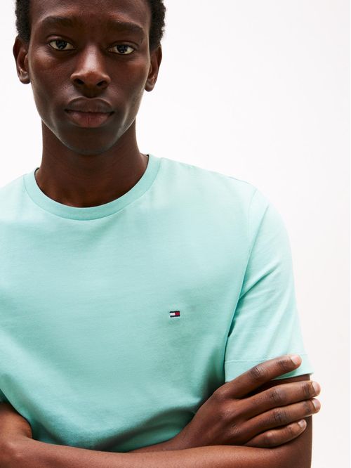 T-shirt de cuello redondo con logo bordado