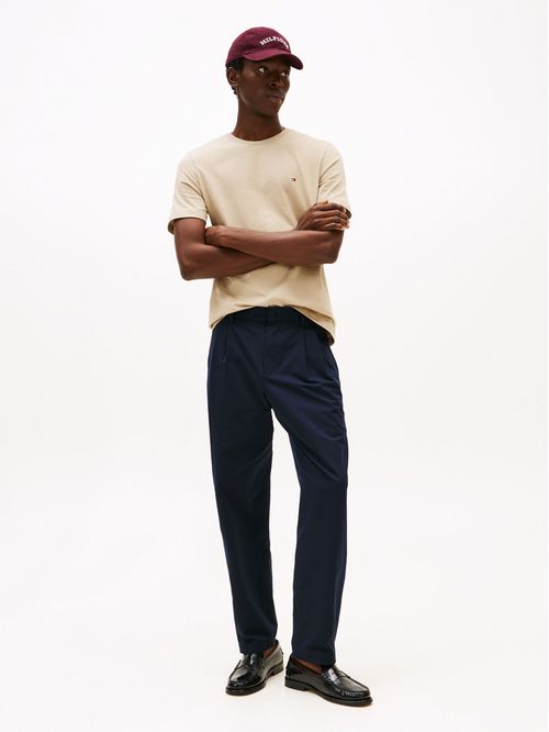 T-shirt de cuello redondo con logo bordado