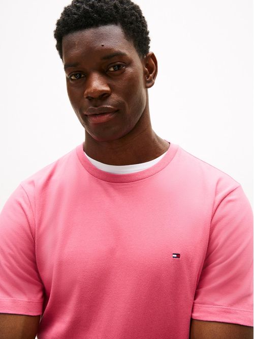 T-shirt de cuello redondo con logo bordado