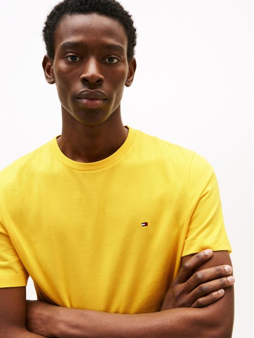 T-shirt de cuello redondo con logo bordado