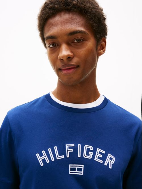 T-shirt Flock con logo estampado