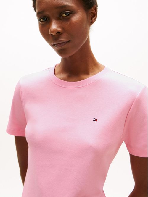 T-shirt de cuello redondo con corte slim