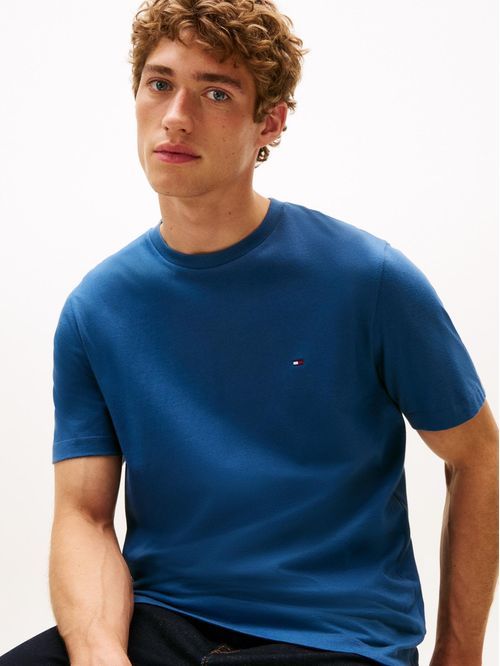 T-shirt de cuello redondo con logo bordado