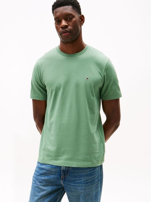 T-shirt de cuello redondo con logo bordado