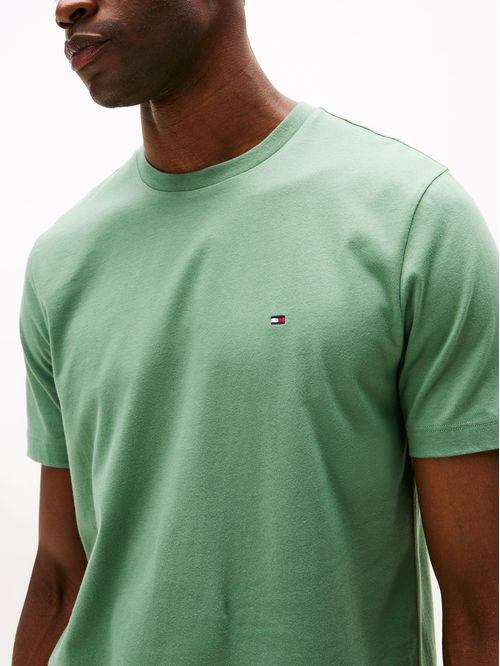 T-shirt de cuello redondo con logo bordado