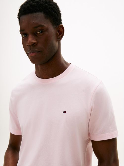 T-shirt de cuello redondo con logo bordado