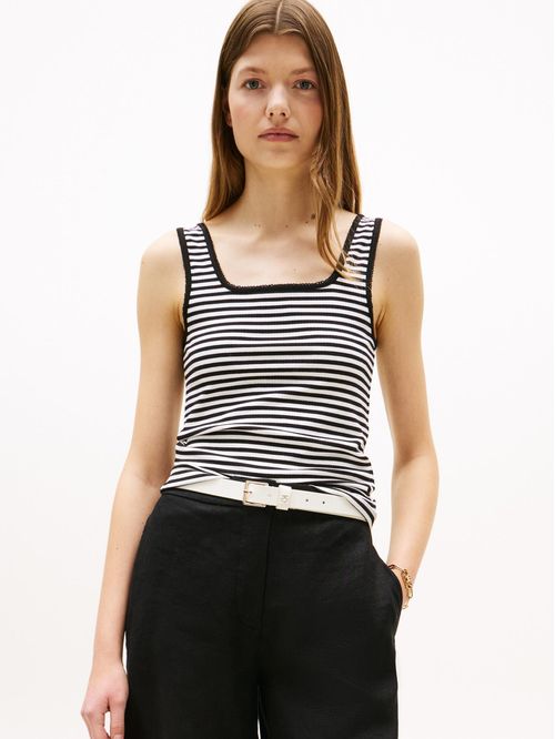 T-shirt de tirantes acanalada