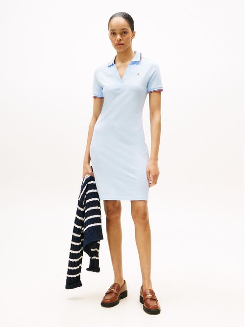 Vestido tipo polo 1985 de corte slim