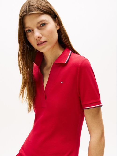 Vestido tipo polo 1985 de corte slim