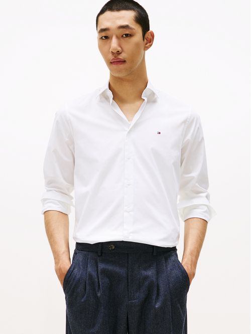 Camisa flex poplin de corte slim