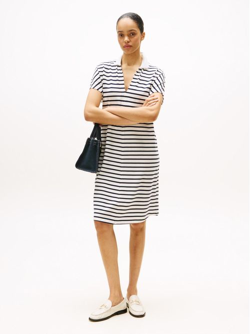 Vestido tipo polo midi