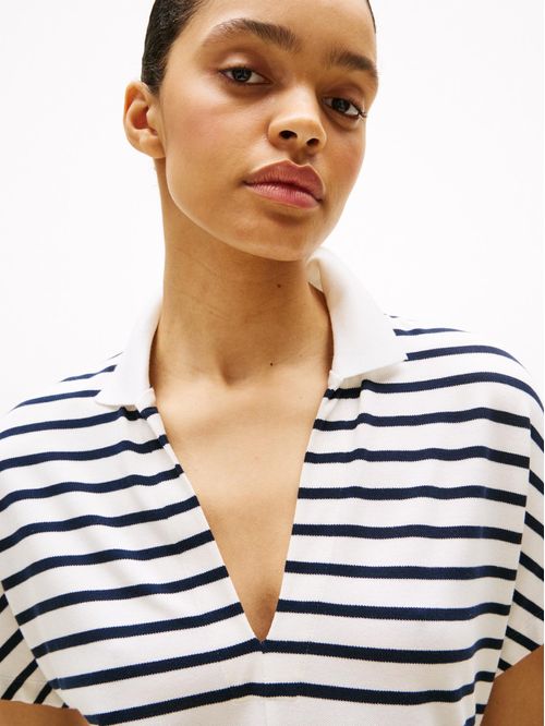 Vestido tipo polo midi