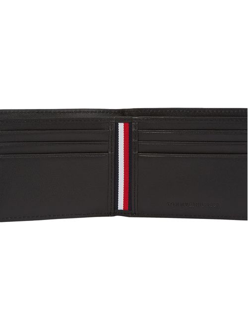 Billetera plegable con textura trenzada