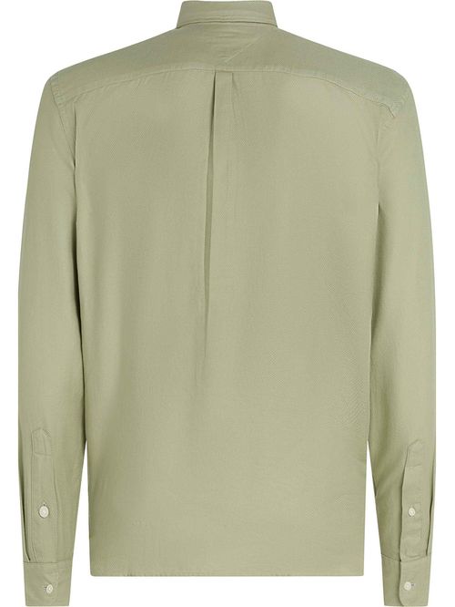 Camisa slim de hilo teñido