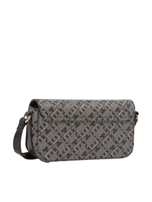 Cartera bandolera con estampado de monograma