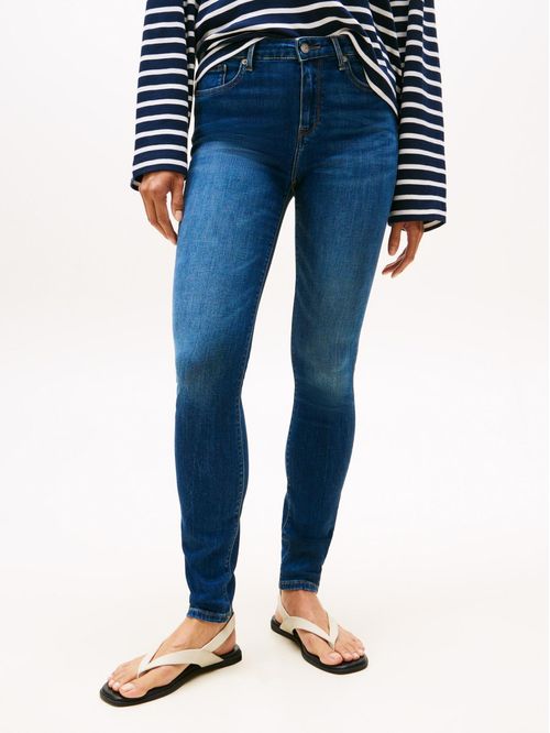 Jeans de pierna ancha y talle alto