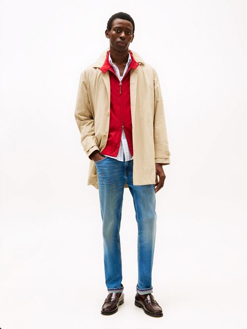 Jeans rectos con efecto usado