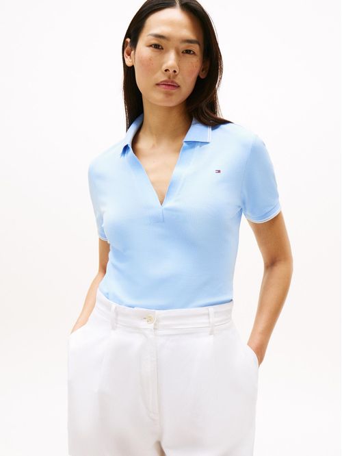 Polo 1985 de corte slim con ribetes