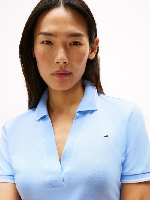 Polo 1985 de corte slim con ribetes