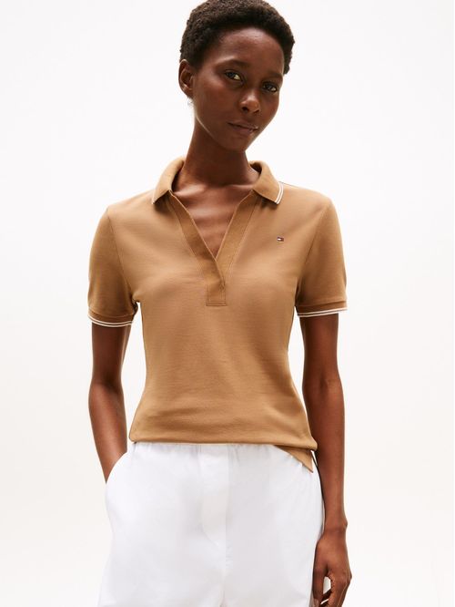 Polo 1985 de corte slim con ribetes