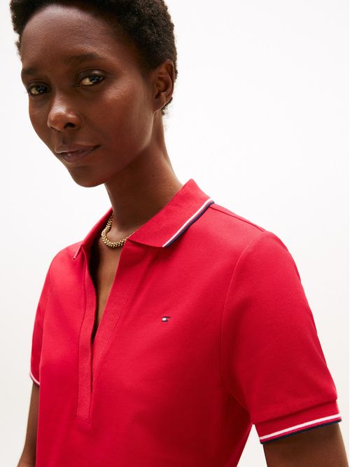 Polo 1985 de corte slim con ribetes