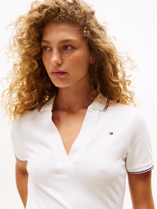 Polo 1985 de corte slim con ribetes