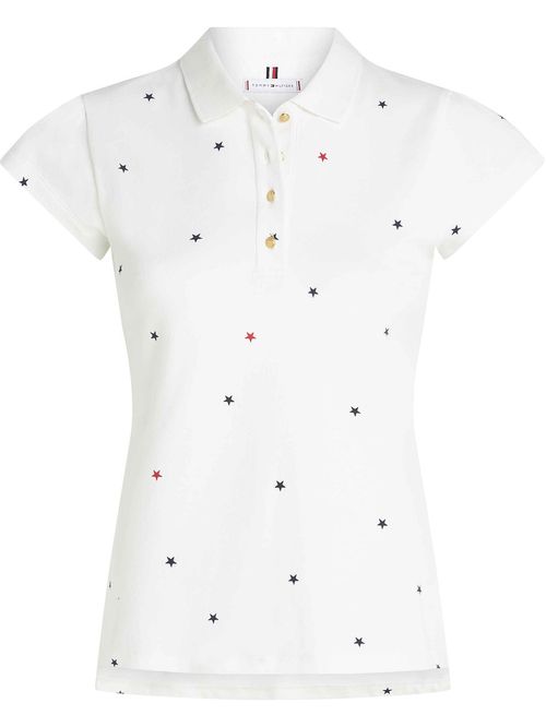 Polo con estampado de estrellas