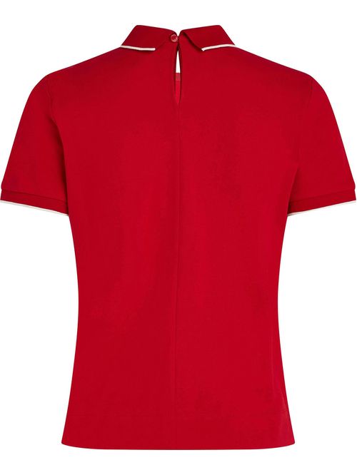 Polo de corte regular con logo script