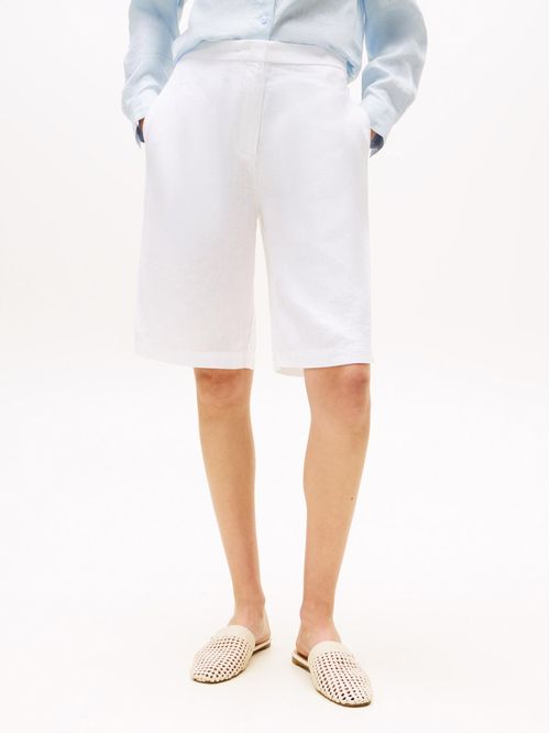 Short en mezcla de lino