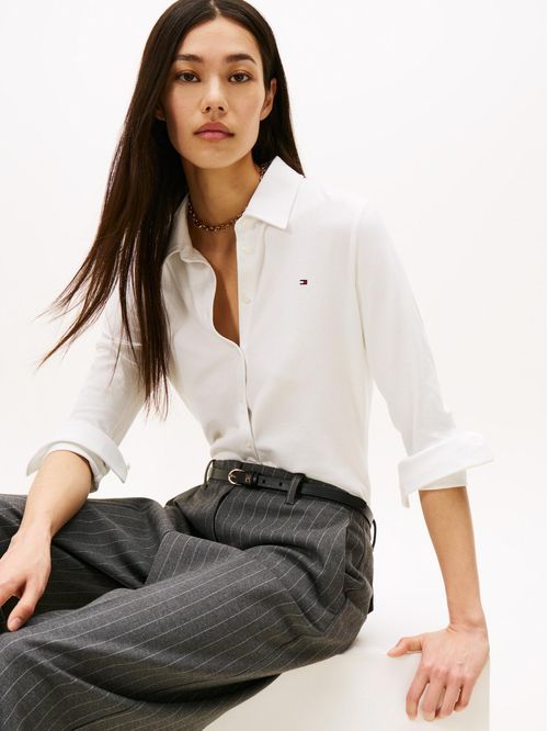 Camisa de piqué 1985 de corte slim