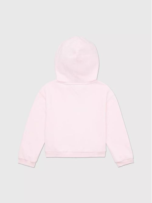 Sweater con hoodie y logo universitario